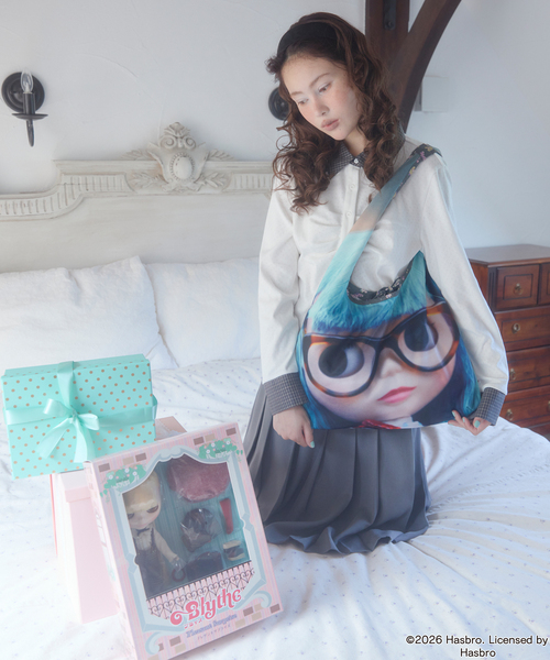 Unblend(アンブレンド)の「【Unblend】Blythe別注 フェイスプリント/オリジナルパターン リバーシブル ショルダーバッグ(ショルダーバッグ・レディース・ピンク/アイボリー/チャコール・FREE)」の10枚目の写真