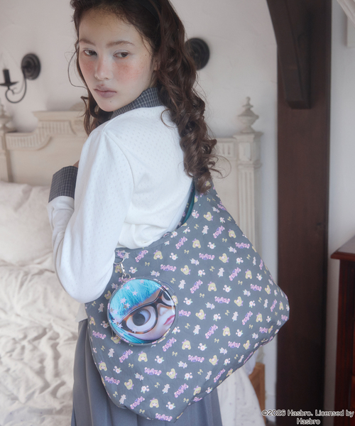 Unblend(アンブレンド)の「【Unblend】Blythe別注 フェイスプリント/オリジナルパターン リバーシブル ショルダーバッグ(ショルダーバッグ・レディース・ピンク/アイボリー/チャコール・FREE)」の13枚目の写真