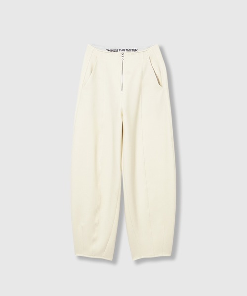 THINGS THAT MATTER(シングス ザット マター)の「BONDED CURVED SILHOUETTE PANTS / ボンデッド カーブド シルエット パンツ(その他パンツ・レディース・アイボリー/グレー/ブラック・2/1)」の22枚目の写真