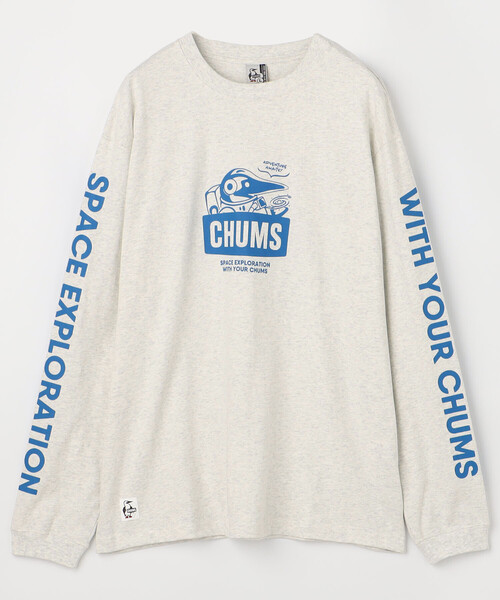 CHUMS(チャムス)の「限定展開 CHUMS/チャムス スペース ブービー ブラッシュド L/S Tシャツ / Space Booby Brushed L/S T-Shirt / CH01-2864(Tシャツ/カットソー・メンズ・グレー/ブラック/ホワイト・X-LARGE/LARGE/MEDIUM/SMALL)」の3枚目の写真