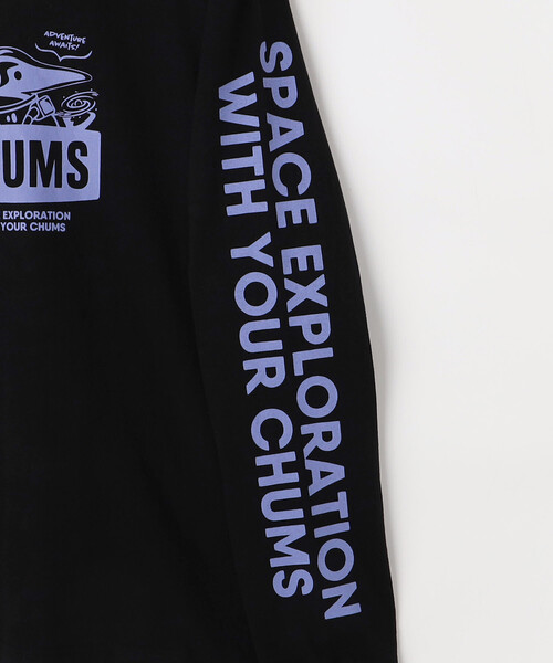CHUMS(チャムス)の「限定展開 CHUMS/チャムス スペース ブービー ブラッシュド L/S Tシャツ / Space Booby Brushed L/S T-Shirt / CH01-2864(Tシャツ/カットソー・メンズ・グレー/ブラック/ホワイト・X-LARGE/LARGE/MEDIUM/SMALL)」の6枚目の写真