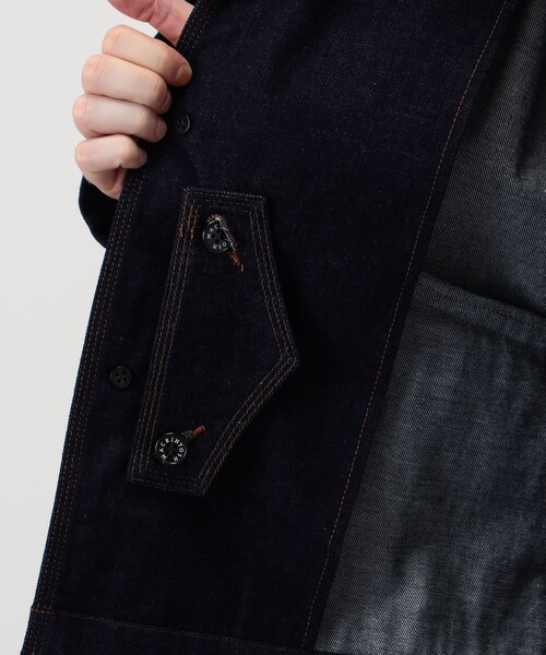 Mackintosh(マッキントッシュ)の「MACKINTOSH HUMBIE SL SHORT デニムジャケット(ブルゾン・メンズ・ネイビー・40/38/36)」の4枚目の写真