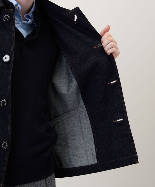 Mackintosh(マッキントッシュ)の「MACKINTOSH HUMBIE SL SHORT デニムジャケット(ブルゾン・メンズ・ネイビー・40/38/36)」の3枚目の写真