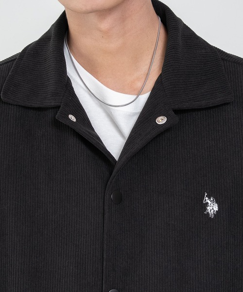 U.S. POLO ASSN.（ユーエスポロアッスン）の「∴WEGO/【26年秋冬新作】U.S.POLO ASSN.コーデュロイコーチJKT（その他アウター・メンズ・ライトグレー/アイボリー/ライトイエロー/ベージュ/ブラック・MEDIUM/LARGE/X-LARGE）」の11枚目の写真