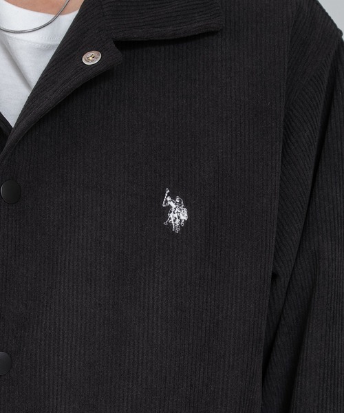 U.S. POLO ASSN.（ユーエスポロアッスン）の「∴WEGO/【26年秋冬新作】U.S.POLO ASSN.コーデュロイコーチJKT（その他アウター・メンズ・ライトグレー/アイボリー/ライトイエロー/ベージュ/ブラック・MEDIUM/LARGE/X-LARGE）」の12枚目の写真