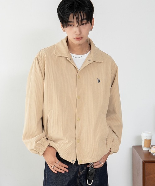U.S. POLO ASSN.（ユーエスポロアッスン）の「∴WEGO/【26年秋冬新作】U.S.POLO ASSN.コーデュロイコーチJKT（その他アウター・メンズ・ライトグレー/アイボリー/ライトイエロー/ベージュ/ブラック・MEDIUM/LARGE/X-LARGE）」の17枚目の写真