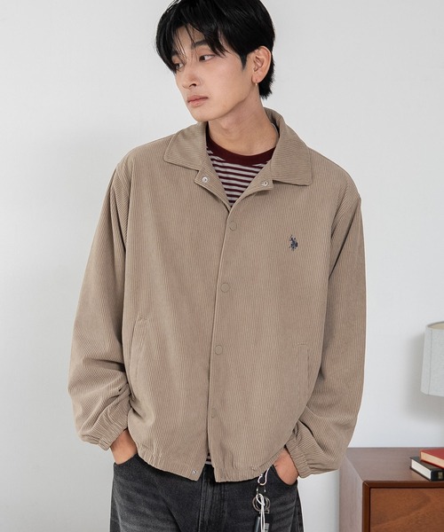 U.S. POLO ASSN.（ユーエスポロアッスン）の「∴WEGO/【26年秋冬新作】U.S.POLO ASSN.コーデュロイコーチJKT（その他アウター・メンズ・ライトグレー/アイボリー/ライトイエロー/ベージュ/ブラック・MEDIUM/LARGE/X-LARGE）」の21枚目の写真