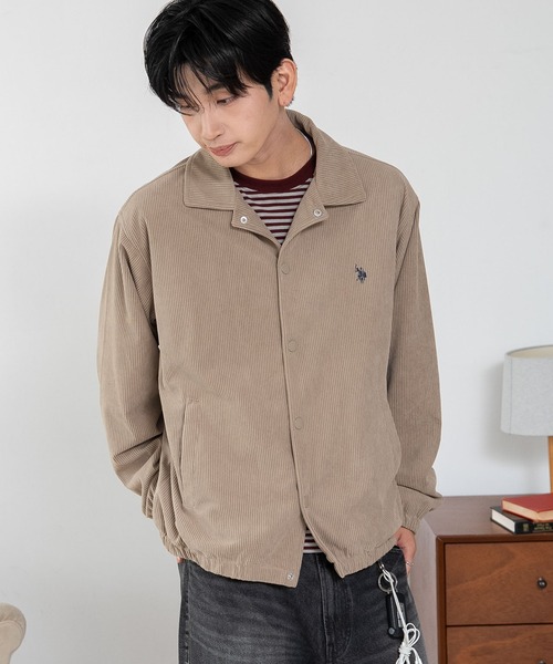 U.S. POLO ASSN.（ユーエスポロアッスン）の「∴WEGO/【26年秋冬新作】U.S.POLO ASSN.コーデュロイコーチJKT（その他アウター・メンズ・ライトグレー/アイボリー/ライトイエロー/ベージュ/ブラック・MEDIUM/LARGE/X-LARGE）」の22枚目の写真