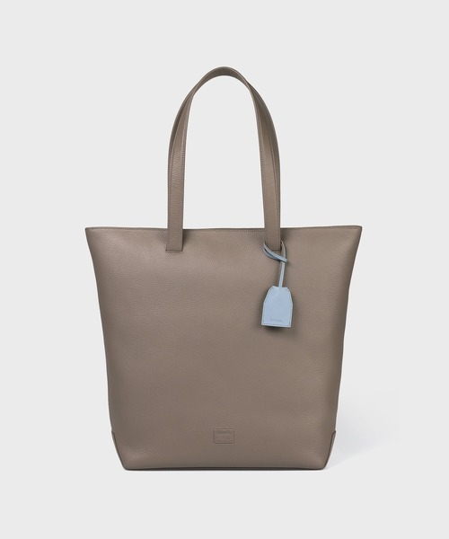 Paul Smith(ポールスミス)の「クリーンレザー トートバッグ【553461 N342T】(トートバッグ・メンズ・グレイッシュベージュ/ブラック・FREE)」の2枚目の写真