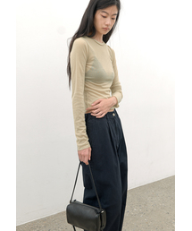 (T-7289)AN INTERLOCK LONG SLEEVE SLIM FALL TEE