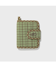 NICE GHOST CLUB（ナイスゴーストクラブ）の「PUFFY CHECK WALLET_GREEN(NG2GFUAB65A)（財布）」