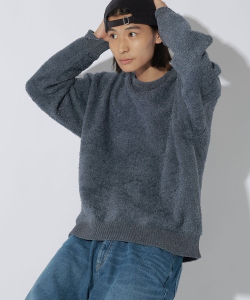 LAKOLE(ラコレ)の「<マシンウォッシャブル>フェザーニットプルオーバー / 1055467(ニット/セーター・メンズ・ベージュ/ブラック/グレー/ブルー・MEDIUM/LARGE)」の4枚目の写真