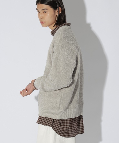 LAKOLE(ラコレ)の「<マシンウォッシャブル>フェザーニットプルオーバー / 1055467(ニット/セーター・メンズ・ベージュ/ブラック/グレー/ブルー・MEDIUM/LARGE)」の6枚目の写真