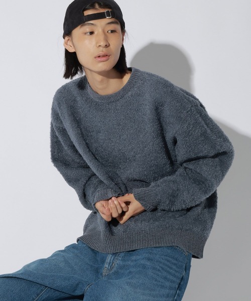 LAKOLE(ラコレ)の「<マシンウォッシャブル>フェザーニットプルオーバー / 1055467(ニット/セーター・メンズ・ベージュ/ブラック/グレー/ブルー・MEDIUM/LARGE)」の19枚目の写真