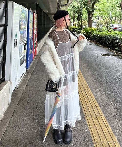 Alley Tokyo（アリートーキョー）の「レオパード柄肩パッド付きBIGロゴロンT（Tシャツ/カットソー・レディース・グレー/ブラウン・FREE）」の12枚目の写真