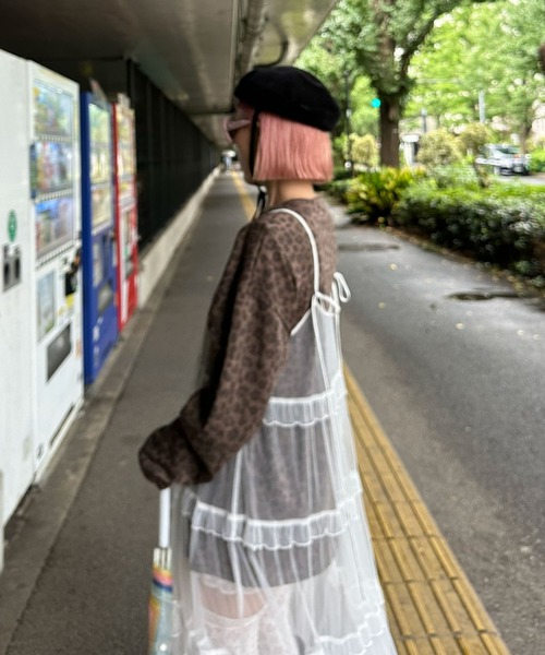 Alley Tokyo（アリートーキョー）の「レオパード柄肩パッド付きBIGロゴロンT（Tシャツ/カットソー・レディース・グレー/ブラウン・FREE）」の13枚目の写真