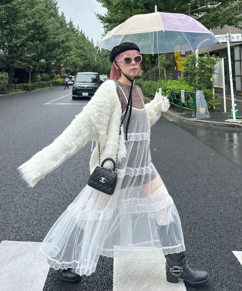 Alley Tokyo（アリートーキョー）の「レオパード柄肩パッド付きBIGロゴロンT（Tシャツ/カットソー・レディース・グレー/ブラウン・FREE）」の18枚目の写真