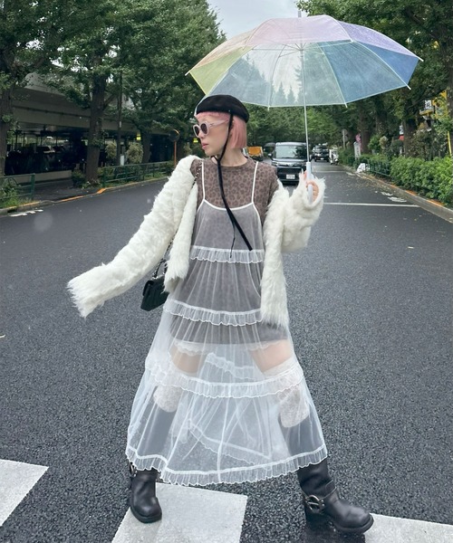 Alley Tokyo（アリートーキョー）の「レオパード柄肩パッド付きBIGロゴロンT（Tシャツ/カットソー・レディース・グレー/ブラウン・FREE）」の19枚目の写真