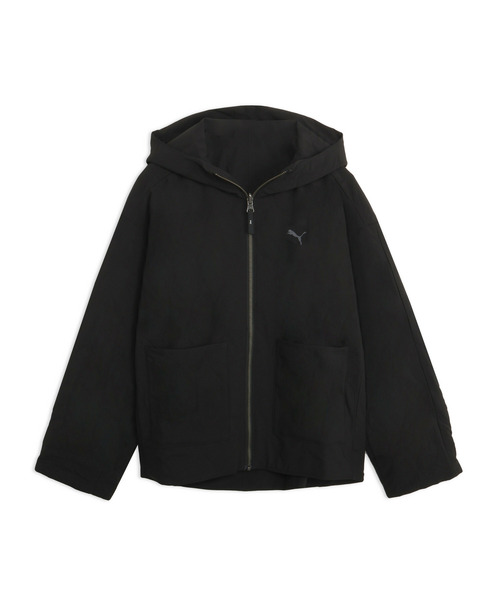 PUMA(プーマ)の「PUMA プーマ ウィメンズ ESS エレベーテッド リバーシブル ウィンドブロック(ジャージ・レディース・モスグリーン/アイボリー/ブラック・SMALL/MEDIUM/LARGE/X-LARGE)」の6枚目の写真