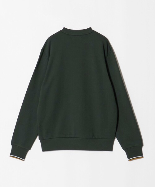 FRED PERRY(フレッドペリー)の「<FRED PERRY>ロゴ クルーネック スウェット(Tシャツ/カットソー・メンズ・ダークグリーン/オフホワイト・M/L)」の3枚目の写真