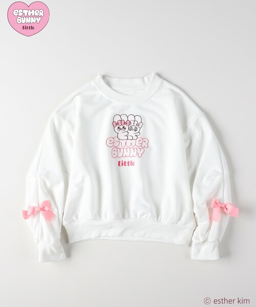 Right-on(ライトオン)の「【エスターバニー リトル】スウェット(Tシャツ/カットソー・キッズ・ホワイト/ブラック/ピンク・15 /13/14/16)」の5枚目の写真