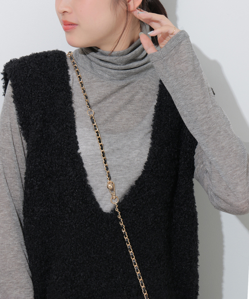 JOURNAL STANDARD relume（ジャーナルスタンダード　レリューム）の「シアーテレコタートル（Tシャツ/カットソー・レディース・ホワイト/ブラック/チャコールグレー・FREE）」の18枚目の写真