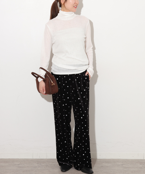 JOURNAL STANDARD relume（ジャーナルスタンダード　レリューム）の「シアーテレコタートル（Tシャツ/カットソー・レディース・ホワイト/ブラック/チャコールグレー・FREE）」の21枚目の写真