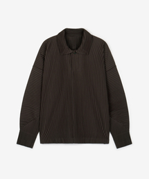 Yoyogi Pleats Collared T-Shirt (Brown) TNTS6F103W2
