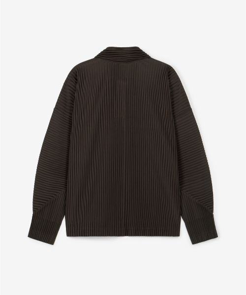 TNGT(ティーエヌジーティー)の「Yoyogi Pleats Collared T-Shirt (Brown) TNTS6F103W2(ポロシャツ・レディース・その他・100/110/95/105)」の2枚目の写真