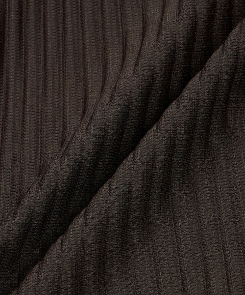 TNGT(ティーエヌジーティー)の「Yoyogi Pleats Collared T-Shirt (Brown) TNTS6F103W2(ポロシャツ・レディース・その他・100/110/95/105)」の3枚目の写真