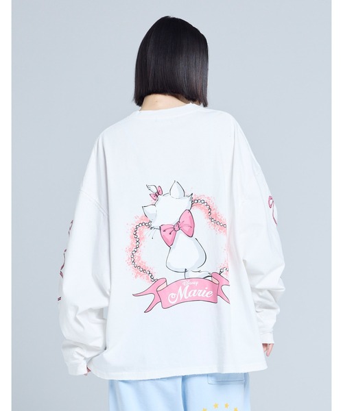 Little sunny bite(リトルサニーバイト)の「【8】【it】【little sunny bite Disney collection】little sunny bite ★ Disney marie long tee(Tシャツ/カットソー・レディース・ピンク/ホワイト/ブラック・MEDIUM/SMALL)」の6枚目の写真