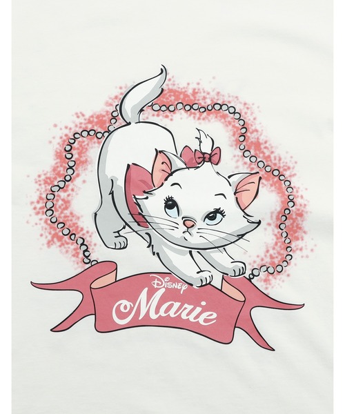 Little sunny bite(リトルサニーバイト)の「【8】【it】【little sunny bite Disney collection】little sunny bite ★ Disney marie long tee(Tシャツ/カットソー・レディース・ピンク/ホワイト/ブラック・MEDIUM/SMALL)」の8枚目の写真