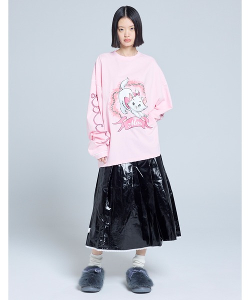 Little sunny bite(リトルサニーバイト)の「【8】【it】【little sunny bite Disney collection】little sunny bite ★ Disney marie long tee(Tシャツ/カットソー・レディース・ピンク/ホワイト/ブラック・MEDIUM/SMALL)」の20枚目の写真