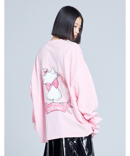 Little sunny bite(リトルサニーバイト)の「【8】【it】【little sunny bite Disney collection】little sunny bite ★ Disney marie long tee(Tシャツ/カットソー・レディース・ピンク/ホワイト/ブラック・MEDIUM/SMALL)」の22枚目の写真
