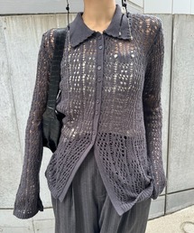 Ameri（アメリ）の「＜ ZOZOTOWN限定 ＞ DAMAGE LIKE OPEN KNIT TOP（ニット/セーター）」