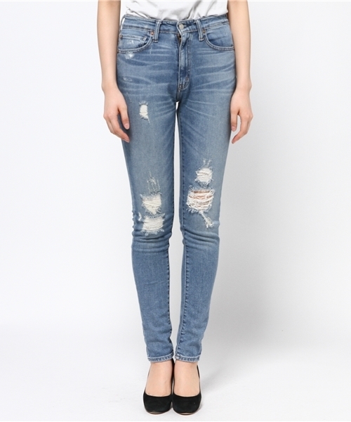 Denim & Supply Ralph Lauren（デニムアンドサプライラルフローレン）の「ハイライズ スキニー ジーンズ（デニムパンツ・レディース・ブルー・24/28/25/27/26）」の2枚目の写真