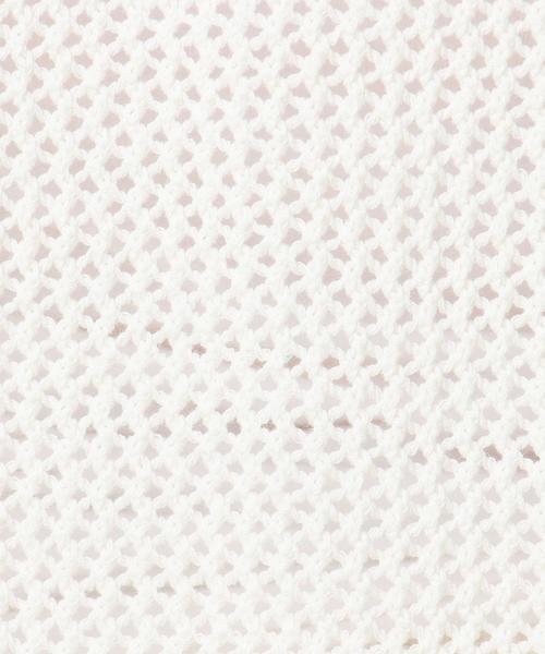 Another Edition（アナザーエディション）の「メッシュニットプルオーバー/AEBC C MESH KNIT PO◆（ニット/セーター・レディース・オリーブ/ホワイト・FREE）」の11枚目の写真