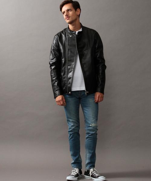 BEAUTY&YOUTH UNITED ARROWS（ビューティーアンドユースユナイテッドアローズ）の「【WEB限定】by ∴ ダメージデニム スキニー パンツ◆（デニムパンツ・メンズ・コバルトブルー/ネイビー・LARGE/MEDIUM/SMALL）」の8枚目の写真