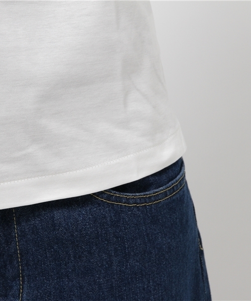 ESTNATION（エストネーション）の「ESTNATION Vネックカットソー（Tシャツ/カットソー・レディース・オフホワイト/グレー/ブラック・38）」の4枚目の写真