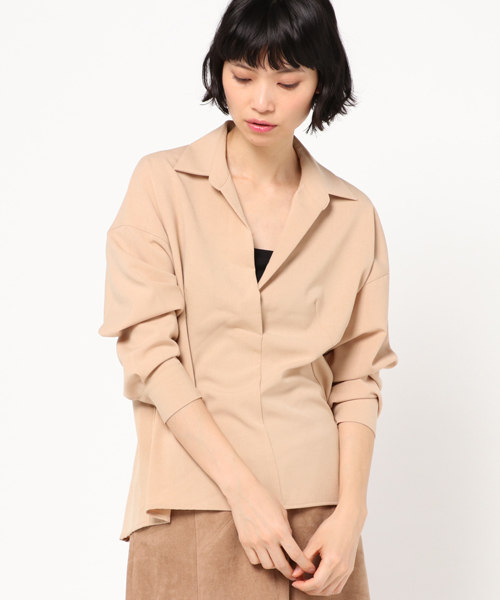 N.（N. Natural Beauty Basic）（エヌエヌナチュラルビューティーベーシック）の「リラックスシャツ（シャツ/ブラウス・レディース・ブラック/ホワイト/ベージュ・MEDIUM）」の11枚目の写真