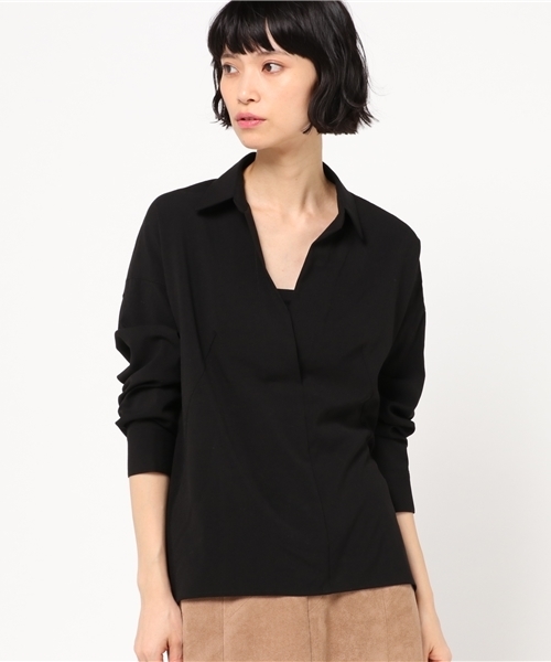 N.（N. Natural Beauty Basic）（エヌエヌナチュラルビューティーベーシック）の「リラックスシャツ（シャツ/ブラウス・レディース・ブラック/ホワイト/ベージュ・MEDIUM）」の15枚目の写真