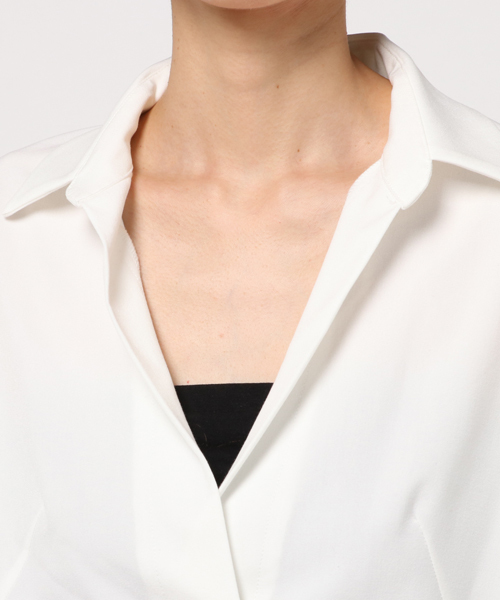 N.（N. Natural Beauty Basic）（エヌエヌナチュラルビューティーベーシック）の「リラックスシャツ（シャツ/ブラウス・レディース・ブラック/ホワイト/ベージュ・MEDIUM）」の7枚目の写真