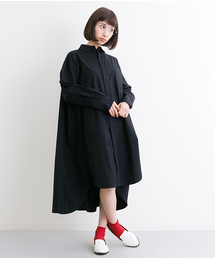 MERLOT | サイドスリットビッグシルエットシャツワンピース4909(ワンピース)
