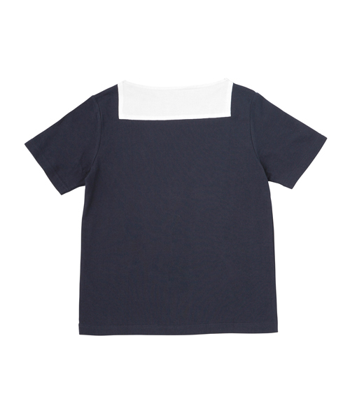 koe×THOM BROWNE（コエトムブラウン）の「[koe×THOM BROWNE]MENS BOATNECK TEE（Tシャツ/カットソー・メンズ・ネイビー・MEDIUM/SMALL/LARGE）」の12枚目の写真