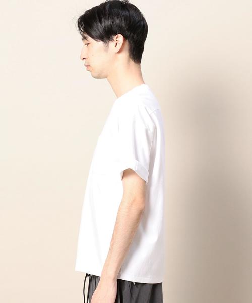 BEAUTY&YOUTH UNITED ARROWS(ビューティーアンドユースユナイテッドアローズ)の「BY ポンチ ワイドフォルム カットソー -MADE IN JAPAN- ◆(Tシャツ/カットソー・メンズ・ホワイト/ブラック・LARGE/SMALL/X-LARGE/MEDIUM)」の5枚目の写真