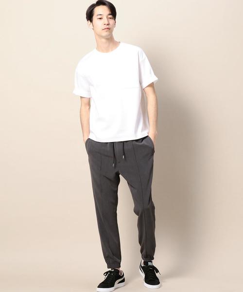 BEAUTY&YOUTH UNITED ARROWS(ビューティーアンドユースユナイテッドアローズ)の「BY ポンチ ワイドフォルム カットソー -MADE IN JAPAN- ◆(Tシャツ/カットソー・メンズ・ホワイト/ブラック・LARGE/SMALL/X-LARGE/MEDIUM)」の6枚目の写真