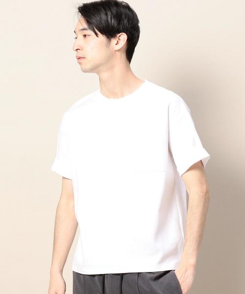 BEAUTY&YOUTH UNITED ARROWS(ビューティーアンドユースユナイテッドアローズ)の「BY ポンチ ワイドフォルム カットソー -MADE IN JAPAN- ◆(Tシャツ/カットソー・メンズ・ホワイト/ブラック・LARGE/SMALL/X-LARGE/MEDIUM)」の12枚目の写真