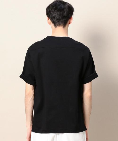 BEAUTY&YOUTH UNITED ARROWS(ビューティーアンドユースユナイテッドアローズ)の「BY ポンチ ワイドフォルム カットソー -MADE IN JAPAN- ◆(Tシャツ/カットソー・メンズ・ホワイト/ブラック・LARGE/SMALL/X-LARGE/MEDIUM)」の13枚目の写真