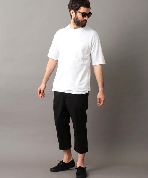 BEAUTY&YOUTH UNITED ARROWS(ビューティーアンドユースユナイテッドアローズ)の「BY ポンチ ワイドフォルム カットソー -MADE IN JAPAN- ◆(Tシャツ/カットソー・メンズ・ホワイト/ブラック・LARGE/SMALL/X-LARGE/MEDIUM)」の16枚目の写真