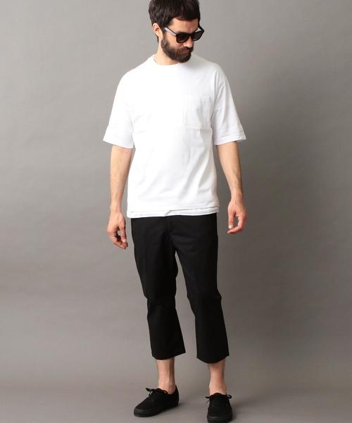 BEAUTY&YOUTH UNITED ARROWS(ビューティーアンドユースユナイテッドアローズ)の「BY ポンチ ワイドフォルム カットソー -MADE IN JAPAN- ◆(Tシャツ/カットソー・メンズ・ホワイト/ブラック・LARGE/SMALL/X-LARGE/MEDIUM)」の17枚目の写真